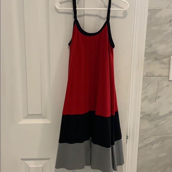 Red Black Gray Hype Dress - Picture 1 of 2